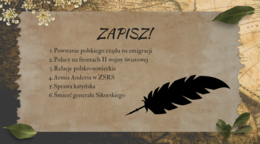 Władze polskie na uchodźstwie – prezentacja + karta pracy