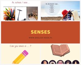 Język angielski. 5 senses - zmysły
