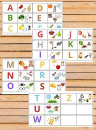 Alfabet na tablicę do wycięcia
