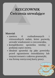 Rzeczownik - ćwiczenia utrwalające