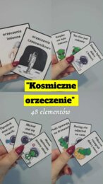 "Kosmiczne orzeczenie" - orzeczenie imienne i czasownikowe gra dydaktyczna