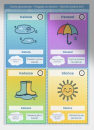 Karty obrazkowe: „Pogoda za oknem”