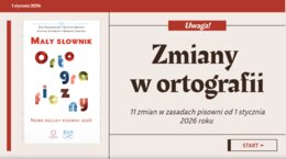 Zmiany w ortografii od 1 stycznia 2026 - prezentacja