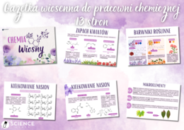 Gazetka na Pierwszy Dzień Wiosny do pracowni chemicznej