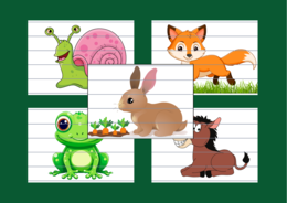 DZIEŃ ZWIERZĄT - puzzle - 14 szt.