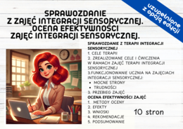 Podsumowanie Sprawozdanie z terapii integracji sensorycznej oraz ocena efektywności zajęć