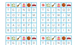 Nauka alfabetu #2 - poziom (1) łatwy I 3 plansze do gry