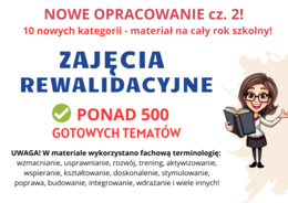 500 tematów - Gotowe wpisy do dziennika zajęć rewalidacyjnych, tematy, inspiracja REWALIDACJA