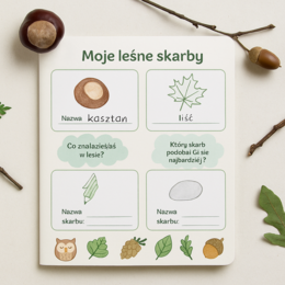 Minialbum „Leśne inspiracje” (do uzupełniania)