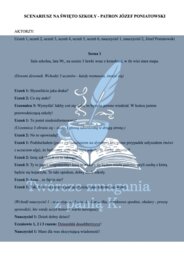 Scenariusz na święto szkoły - patron Józef Poniatowski