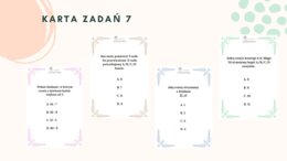 KARTA ZADAŃ 7