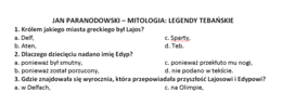 Czytanie ze zrozumieniem - Mitologia Parandowski