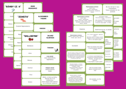 DRAMAT - lektury z kl. 7-8 - fiszki - egzamin - powtórzenie