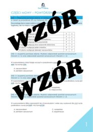 Części mowy - powtórka przed egzaminem  kl. 7-8