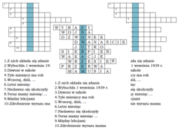 Logogryf dla klasy II do tematu "Znowu razem"