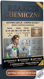 Gotowe lekcje dla nauczyciela chemii z działu "Reakcje chemiczne".
