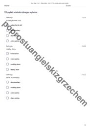 Repetytorium Ósmoklasisty cz. 2 (Macmillan) – Unit 9 (1) – testy