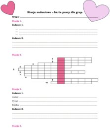 Walentynkowe stacje zadaniowe - lektury do E8