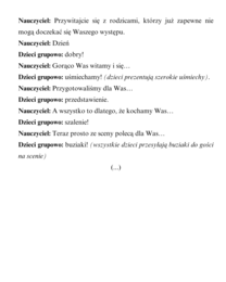 Mama i Tata- superbohaterowie; scenariusz przedstawienia dla grup przedszkolnych