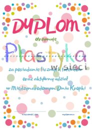 Dyplomy Międzynarodowy Dzień Kropki