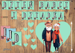DZIEŃ BABCI I DZIADKA - ZESTAW DEKORACJI