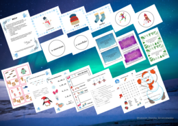 Winter - zima - zimowe karty pracy