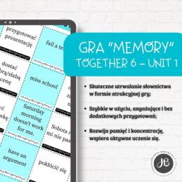 Gra Memory - Together 6 – Unit 1
