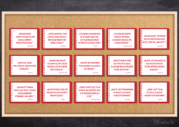 Cytaty o miłości – 15 dekoracyjnych plansz A4 (Walentynki)