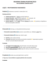 Składnia zdania pojedynczego (części zdania) E8