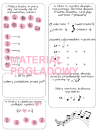 Karta pracy - ułamki zwykłe kl. 4, 5, 6