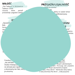 Egzamin ósmoklasisty - rozprawka! Plansza motywów z lektur dotycząca WARTOŚCI! HIT!