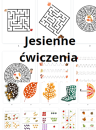 Jesienne karty pracy do przedszkola i na świetlicę 45 STRON