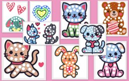 wyklejanki zwierzaki