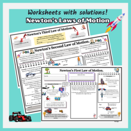 Newton’s Laws of Motion – Physics Worksheet in English (Middle & High School, NGSS / IB / ESL). Mrs_Physics. Fizunia.