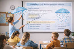 Deszczowe metafory – ćwiczenia z języka polskiego