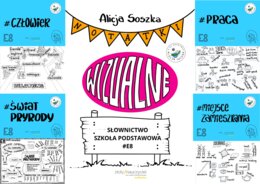 E8 SŁOWNICTWO dla SZKOŁY PODSTAWOWEJ by Alicja Soszka NOTATKI WIZUALNE