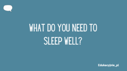 Gotowa lekcja "Sleeping" 💤