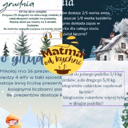 Matematyczny kalendarz adwentowy 2025 klasa 6