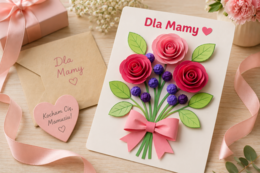 Bukiet dla mamy – praca plastyczna krok po kroku