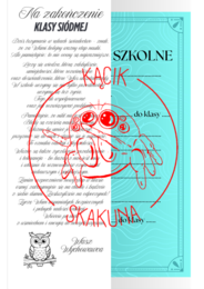 NAKŁADKA na świadectwo - KLASA 7 (PAKIET 2 WERSJI)