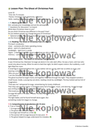 Karta pracy +scenariusz lekcji "The Ghost of Christmas Past" (B1)