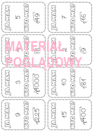 Ja mam...., kto ma...? - obliczanie pierwiastków