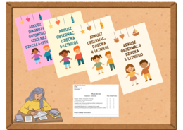 Arkusze obserwacji dziecka 3-letniego, 4-letniego, 5-letniego i arkusz gotowości szkolnej dziecka 6-letniego