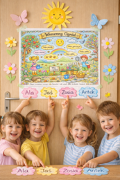 Kolorowanka "Wiosenny ogród"