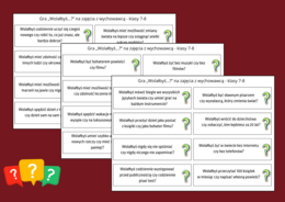 GRA "WOLAŁBYŚ....?" - zajęcia z wychowawcą - świetlica - kl. 7-8 - 80 pytań