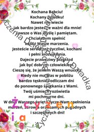 Życzenia dla babci i dziadka