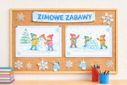 24 uniwersalne ramki A4 poziomo – kolor + czarno- białe, całoroczne ramki na prace plastyczne