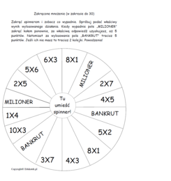Zakręcone mnożenie - gry matematyczne