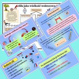 Temat : Siła jako wielkość wektorowa (SP, fizyka) - karta pracy + prezentacja multimedialna