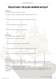 Piracki projekt ułamki zwykłe